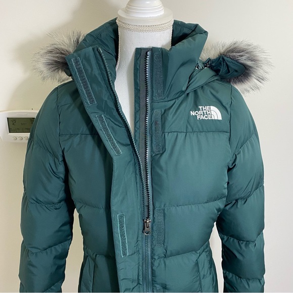 The North Face Women's Gotham Jacket Down Coat Dark Sage Green Sz XS BRAND NEW! - Picture 9 of 12
